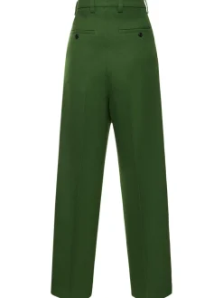 Pantaloni oversize in lana