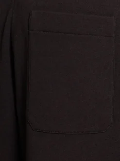 Pantaloni relaxed fit in misto lana