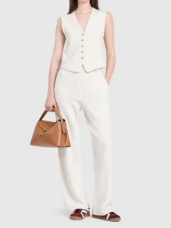 Pantaloni sartoriali in cashmere