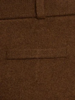 Pantaloni sartoriali in maglia di cashmere