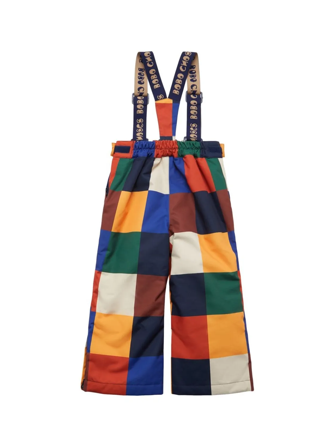 Pantaloni sci in nylon riciclato color block