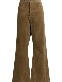 Pantaloni svasati in millerighe