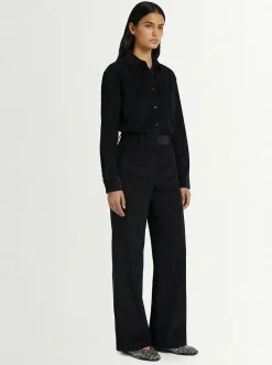 Pantaloni Tea in cotone a coste