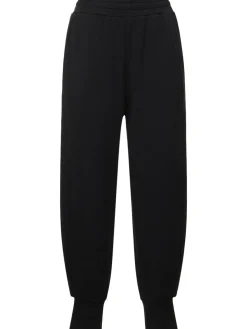 Pantaloni vita alta in felpa