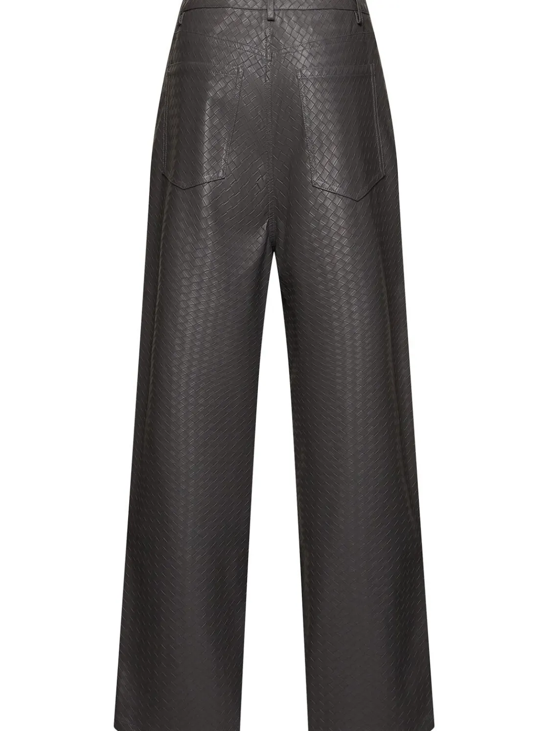 Pantaloni vita alta in techno con stampa