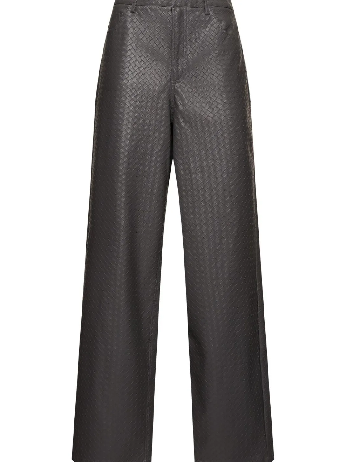 Pantaloni vita alta in techno con stampa