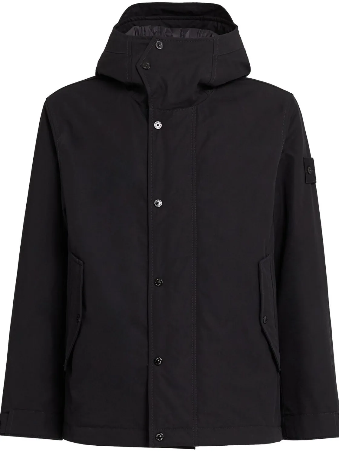 Parka corto in tela di cotone