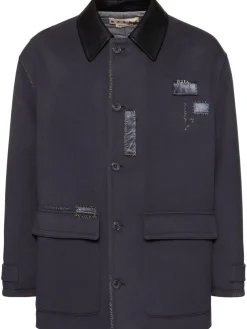 Parka in lana leggera relaxed fit