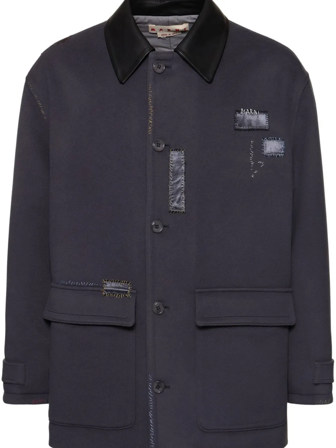 Parka in lana leggera relaxed fit