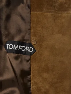 Peacoat doppiopetto in camoscio