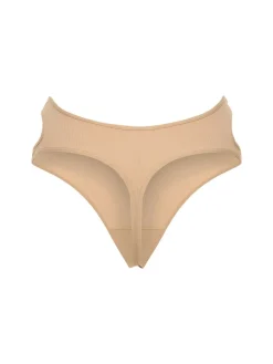 Perizoma in jersey a costine con cutout
