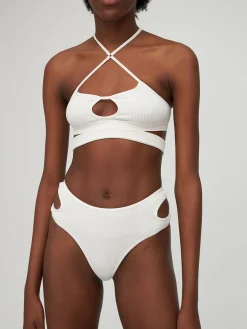 Perizoma in jersey a costine con cutout