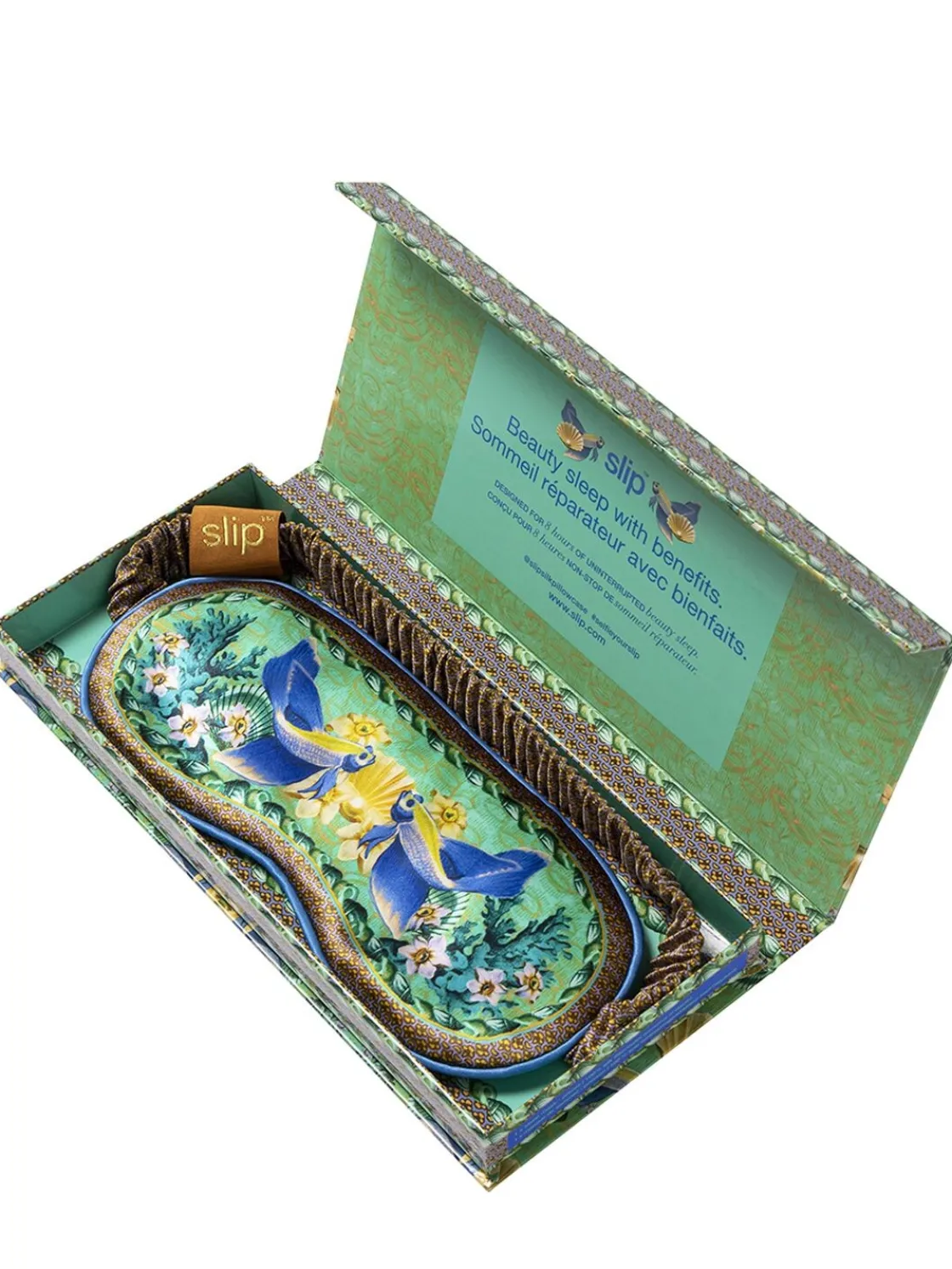 Pisces printed silk sleep mask