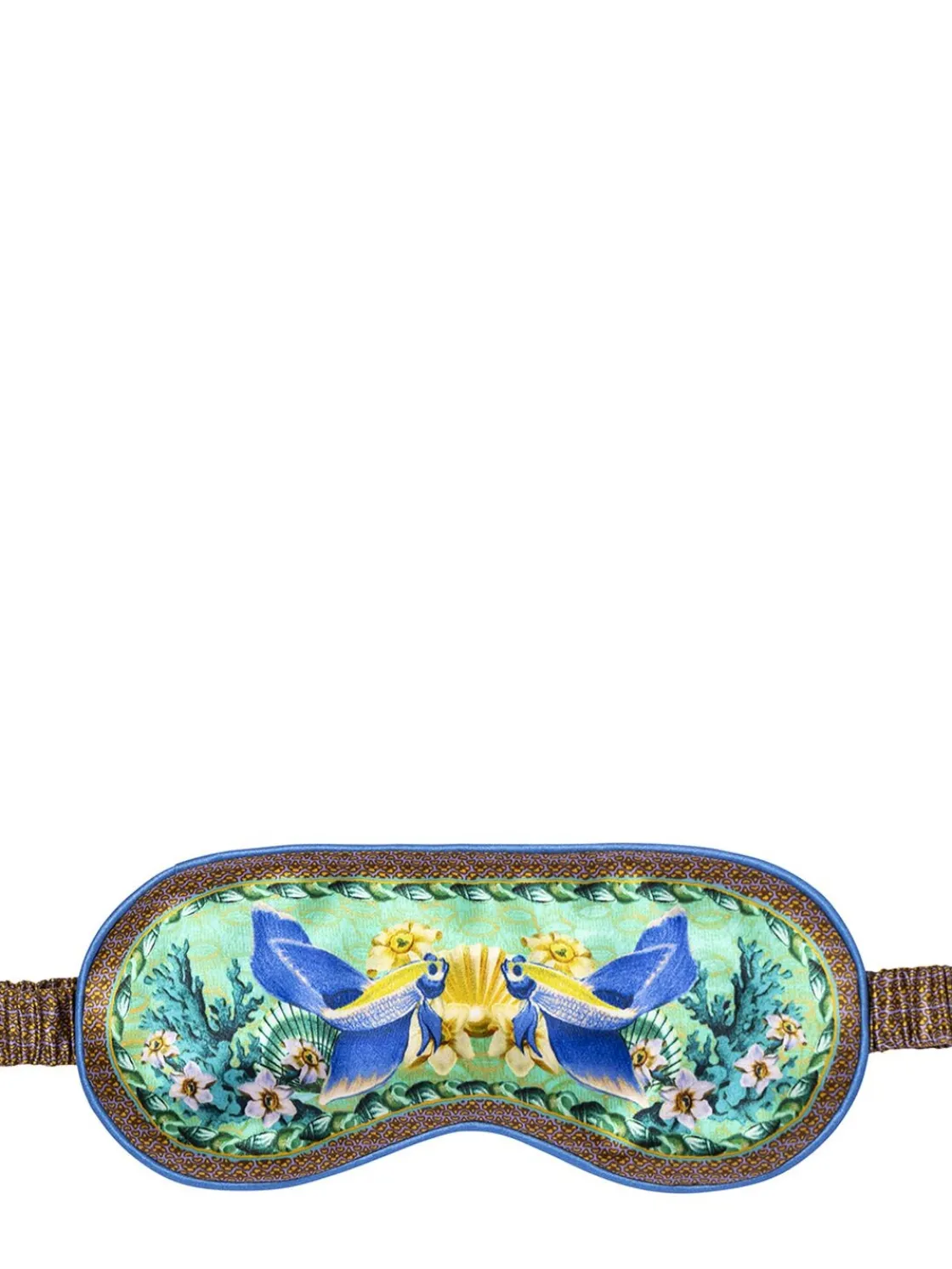 Pisces printed silk sleep mask