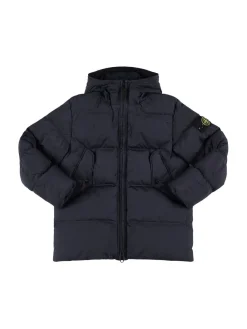 Piumino in nylon con cappuccio
