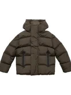 Piumino in nylon con cappuccio