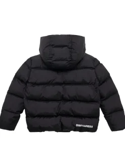 Piumino in nylon con cappuccio