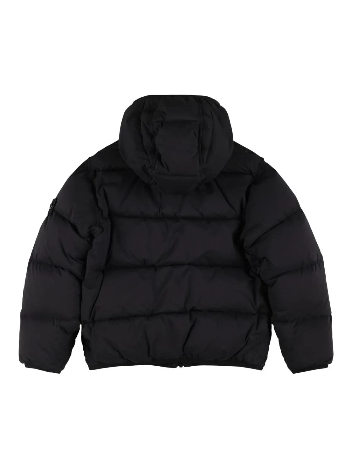 Piumino in nylon con cappuccio