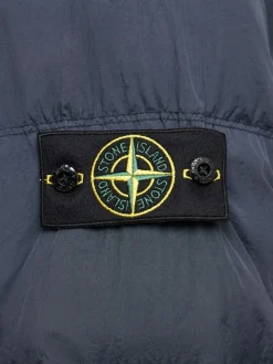 Piumino parka corto in nylon
