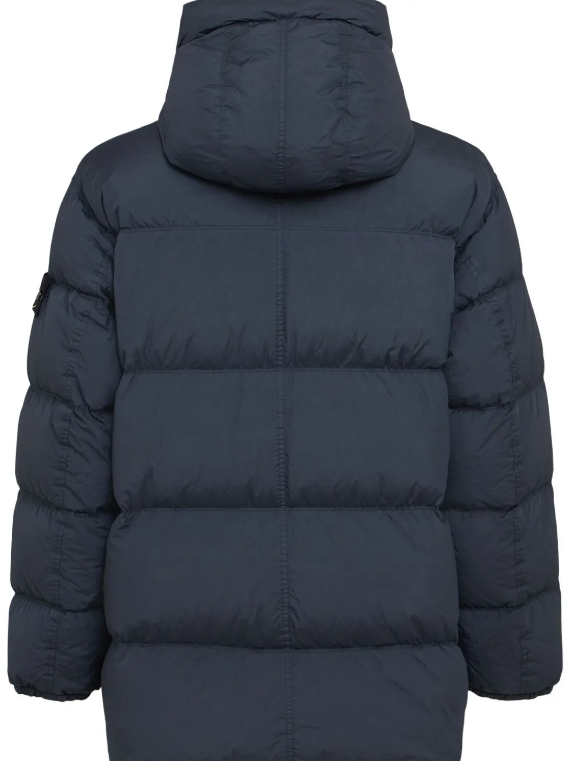 Piumino parka corto in nylon