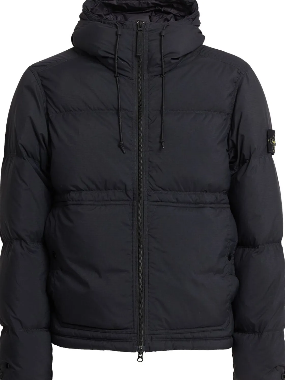 Piumino parka corto in ripstop