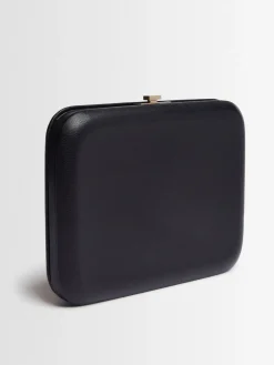 Pochette Minaudiere in pelle martellata