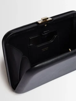 Pochette Minaudiere in pelle martellata