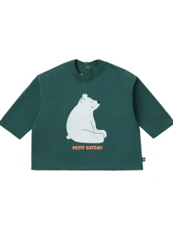 Polar bear printed cotton t-shirt