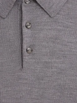 Polo in maglia di lana leggera