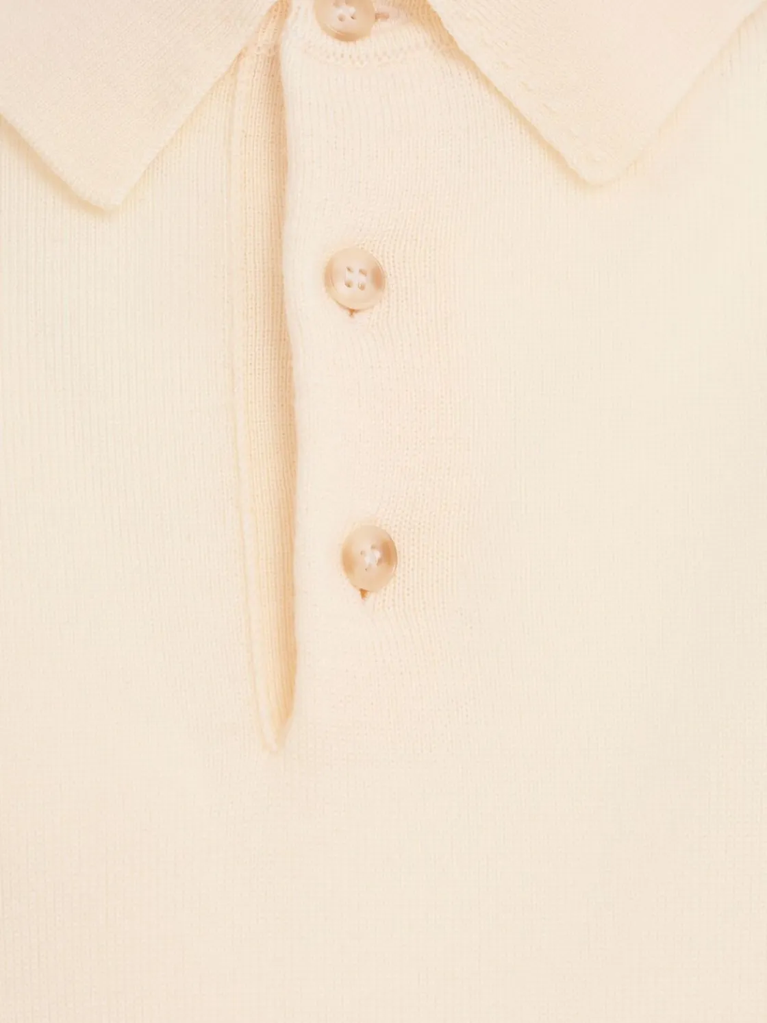 Polo in maglia di lana leggera