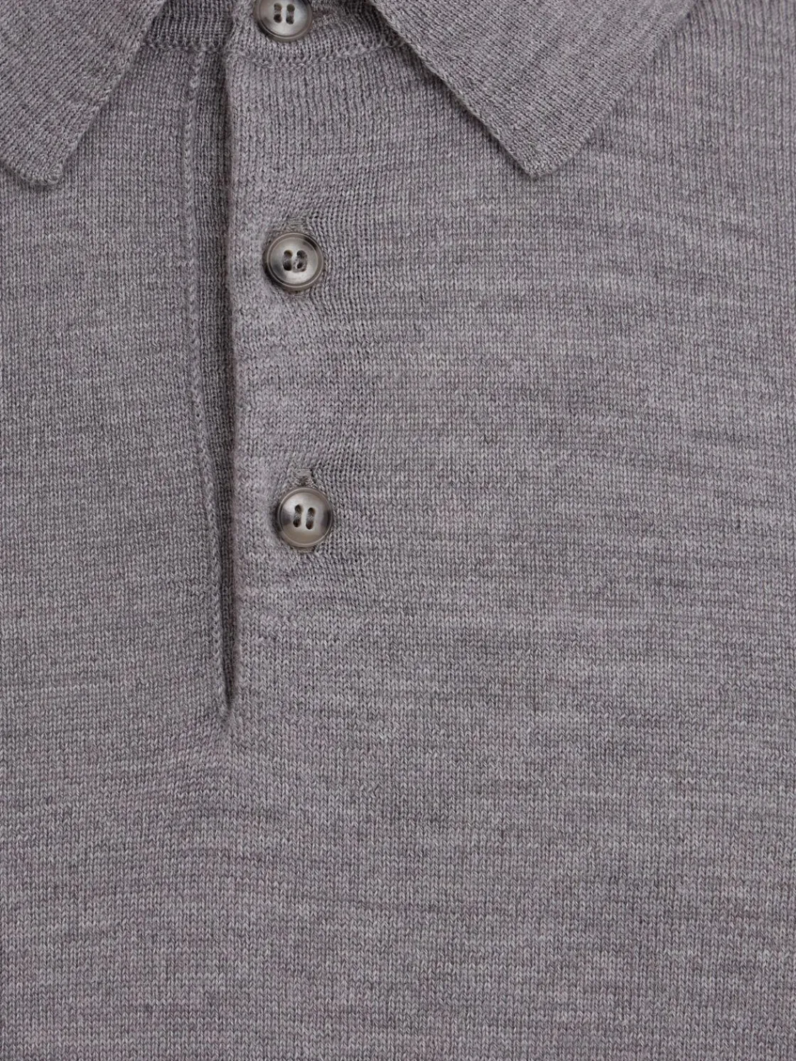 Polo in maglia di lana leggera