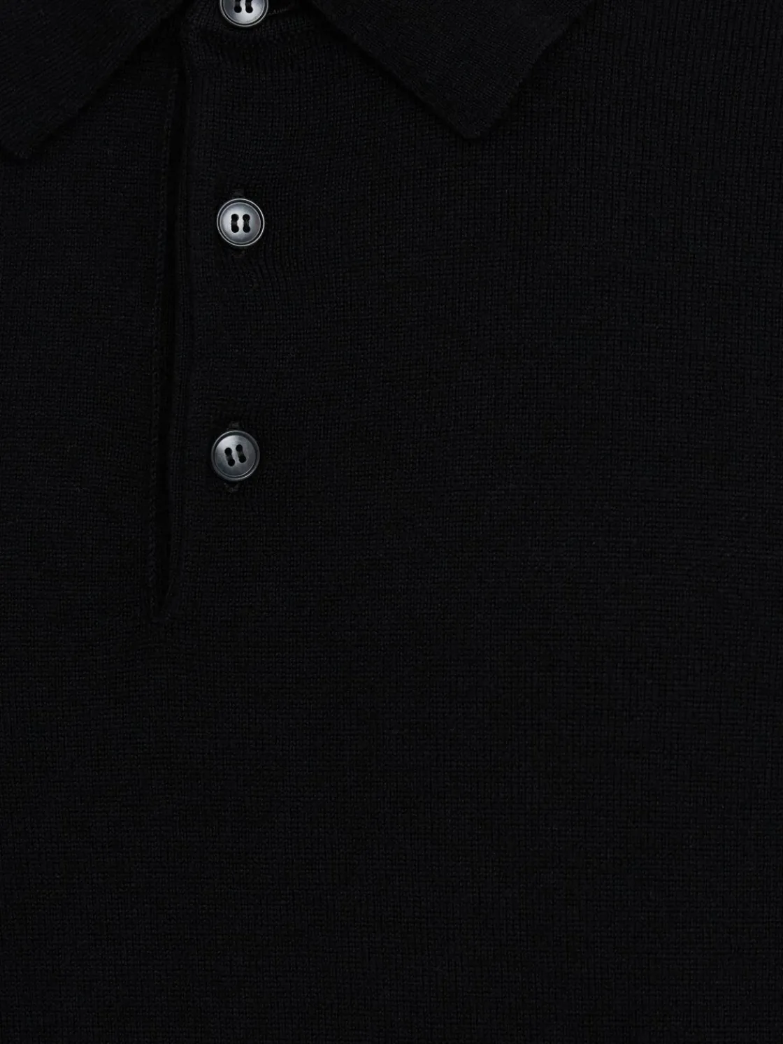 Polo in maglia di lana leggera