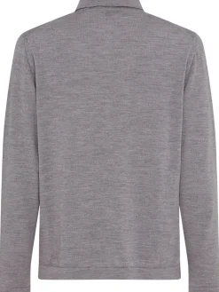 Polo in maglia di lana leggera