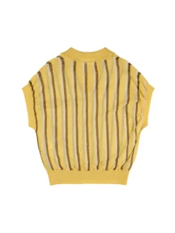 Polo in misto cotone a righe