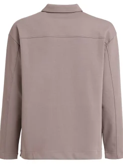 Polo maniche lunghe in misto cotone