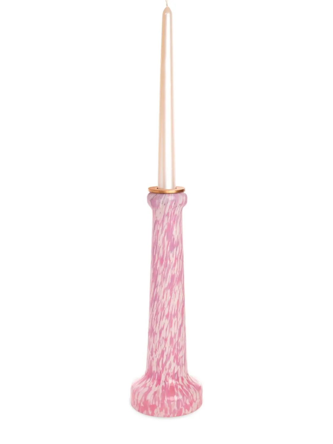 Portacandele avorio e rosa