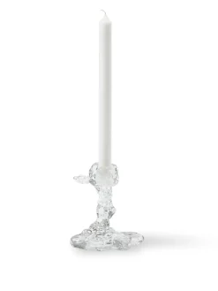 Portacandele piccolo in vetro Drip