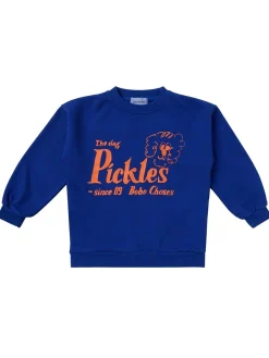 Printed cotton blend sweatshirt