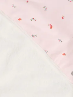 Printed cotton blend terry bath towel