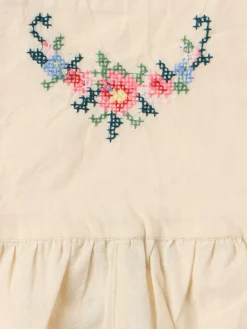 Printed cotton romper