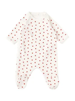 Printed cotton romper