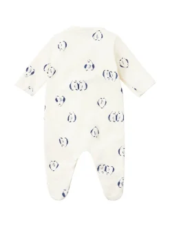 Printed cotton romper