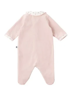 Printed cotton romper