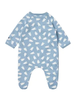 Printed cotton romper