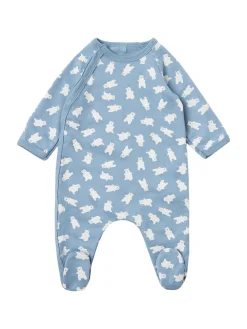 Printed cotton romper