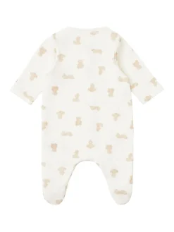 Printed cotton romper
