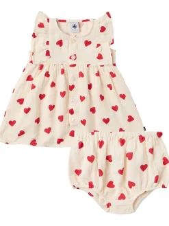Printed cotton shirt & diaper cover
