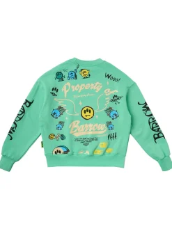 Printed cotton sweatshirt