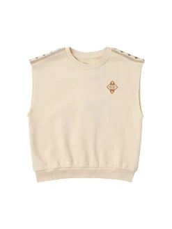 Printed knit vest
