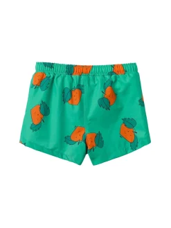 Printed poly sweat shorts